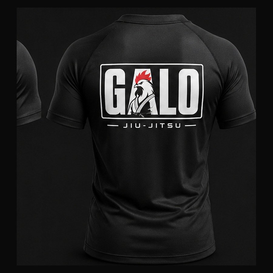 Camiseta Galo Jiu-Jitsu vista traseira