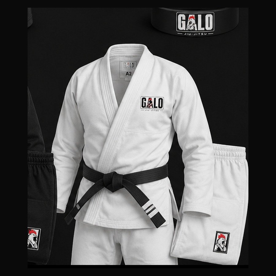 Kimono branco Galo Jiu-Jitsu