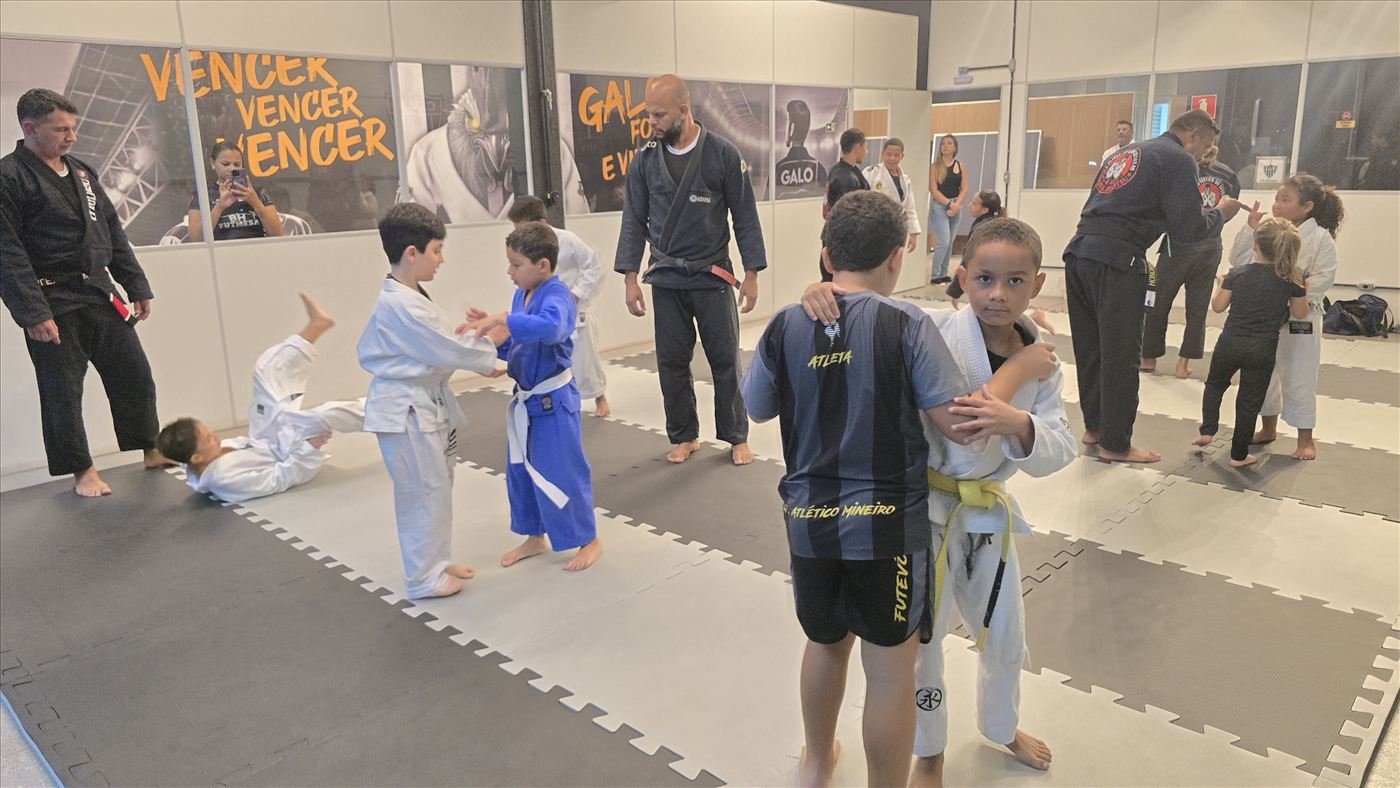 Treino de jiu-jitsu